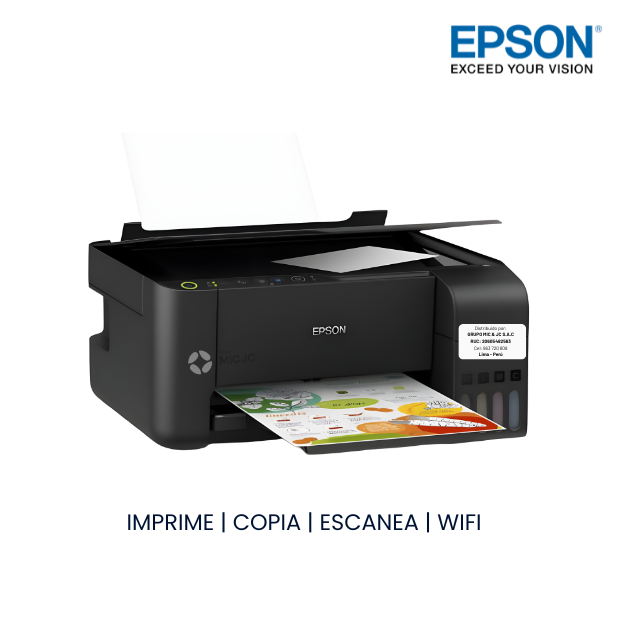 IMPRESORA MULTIFUNCIONAL EPSON ECOTANK L3250 WIFI