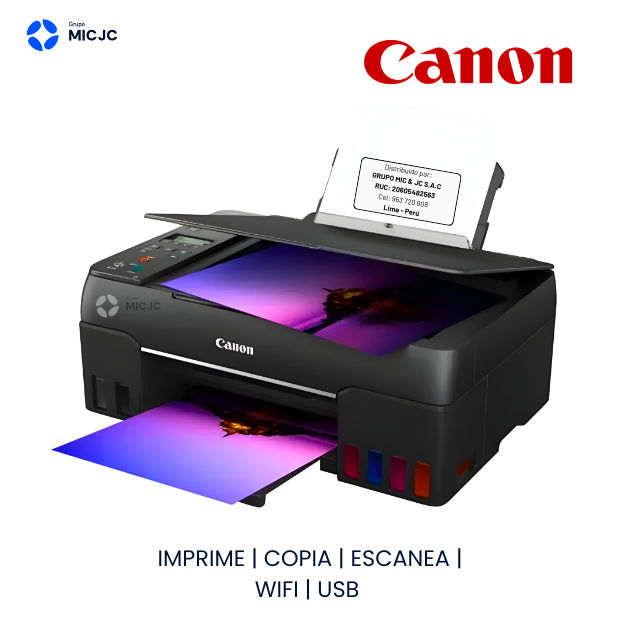 IMPRESORA CANON MULTIFUNCIONAL FOTOGRÁFICA G610 WIFI