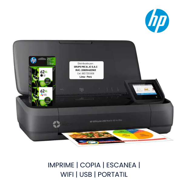 IMPRESORA HP MULTIFUNCIONAL PORTATIL OFFICEJET 250