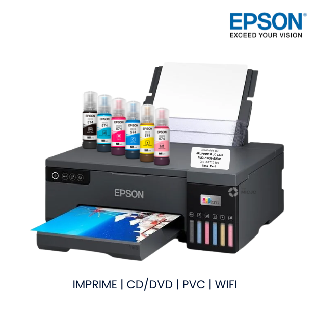 IMPRESORA FOTOGRÁFICA INALÁMBRICA ESPON ECOTANK L8050