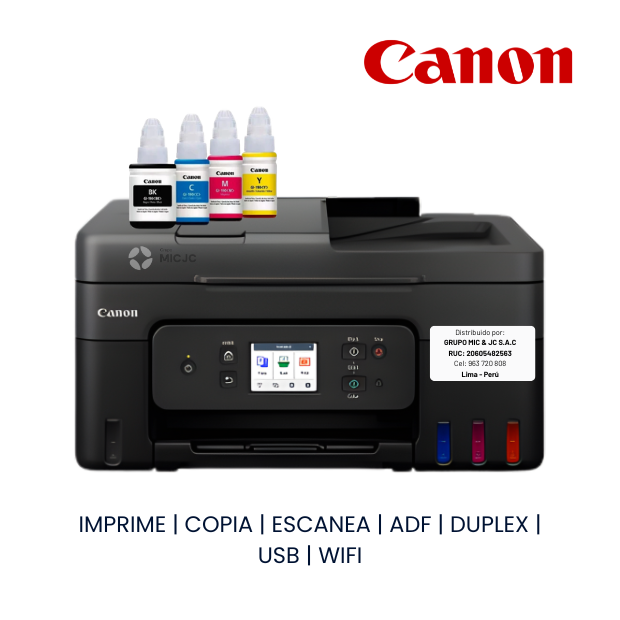 IMPRESORA CANON MULTIFUNCIONAL PIXMA G4180 DUPLEX/ADF